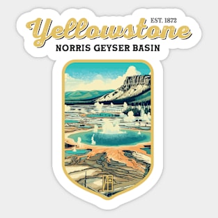 USA - NATIONAL PARK - YELLOWSTONE - Norris Geyser Basin - 2 Sticker